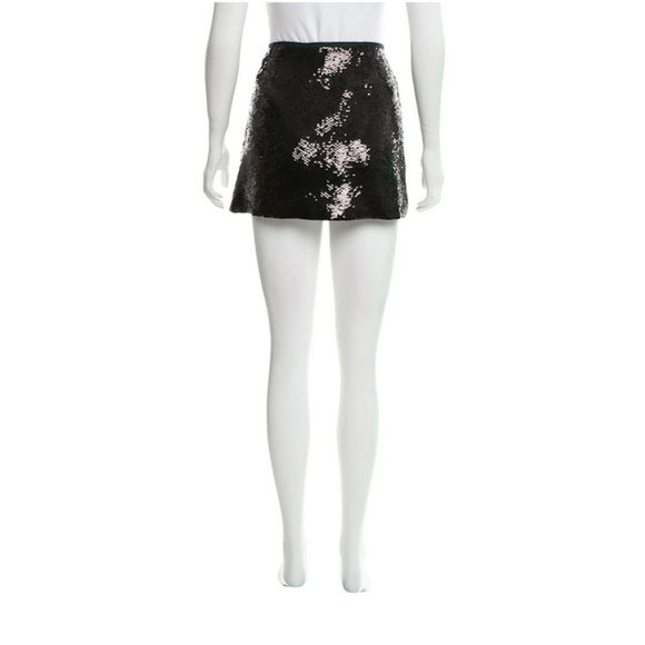 Flawless Theory Black Sequin Mini Skirt $295 - Picture 8 of 8